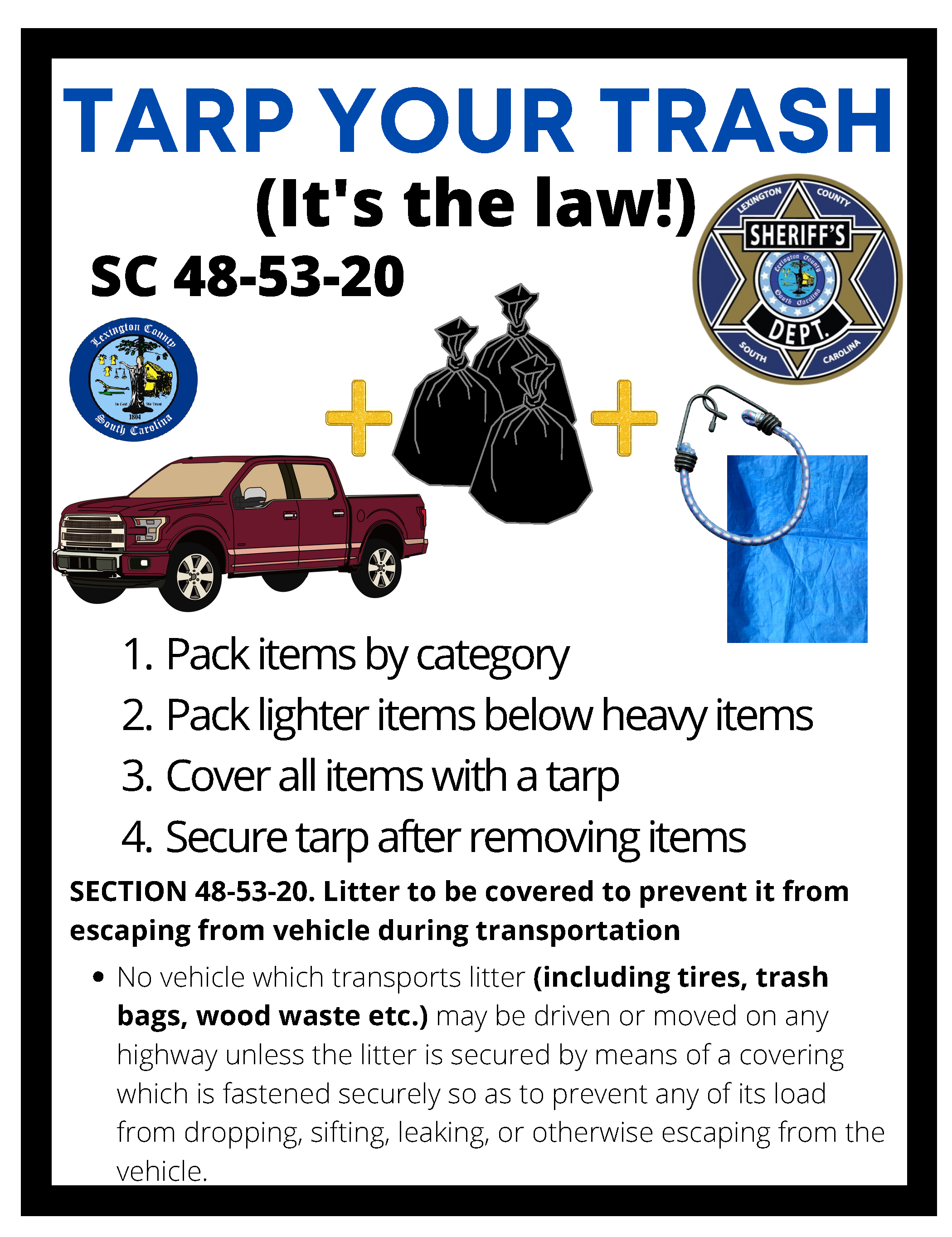 Lexington County Sheriff’s Department, Solid Waste Management join